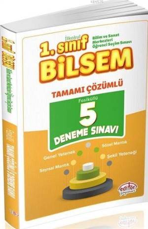 1. Sınıf Bilsem Tamamı Çözümlü 5 Deneme Sınavı