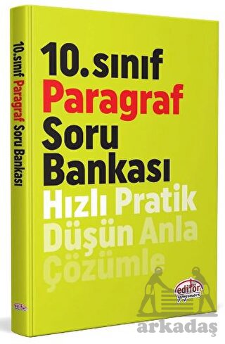 10. Sınıf Paragraf Soru Bankası Editör Yayınevi