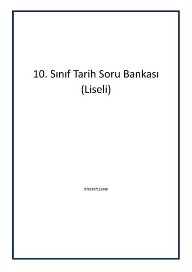 10. Sınıf Tarih Soru Bankası (Liseli)