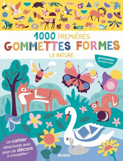 1000 gommettes formes. La nature