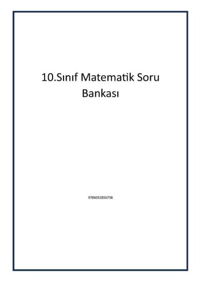 10.Sınıf Matematik Soru Bankası