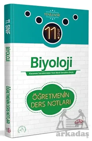 11. Sınıf Biyoloji Öğretmenin Ders Notları Editör Yayınevi