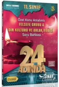 11. Sınıf Felsefe Grubu Din Kültürü Ve Ahlak Bilgisi 24 Adımda Özel Konu Anlatımlı Soru Bankası