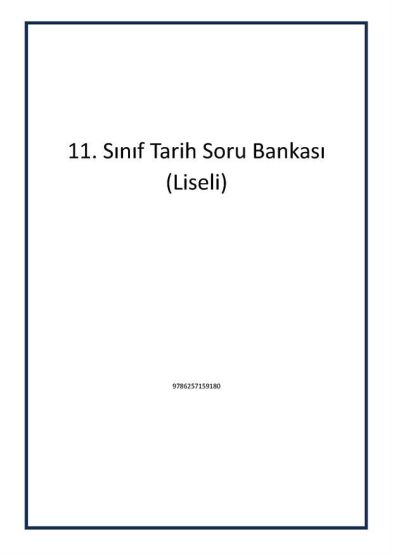 11. Sınıf Tarih Soru Bankası (Liseli)