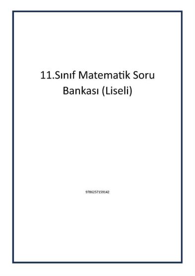 11.Sınıf Matematik Soru Bankası (Liseli)