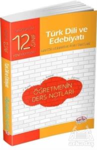 12. Sınıf Türk Dili Ve Edebiyatı Öğretmenin Ders Notları