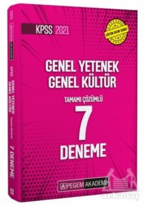 2021 Genel Yetenek Genel Kültür Tamamı Çözümlü 7 Deneme