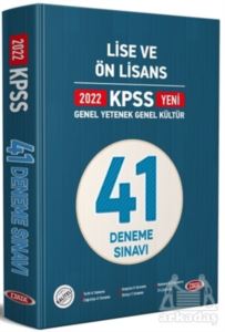 2022 KPSS Genel Yetenek Genel Kültür Lise Ve Ön Lisans 41 Deneme Sınavı