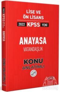 2022 KPSS Lise Ve Ön Lisans Anayasa Vatandaşlık Konu Anlatımlı