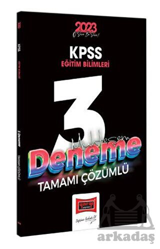 2023 KPSS Eğitim Bilimleri Tamamı Çözümlü Muhteşem 3 Deneme Sınavı Yargı Yayınevi