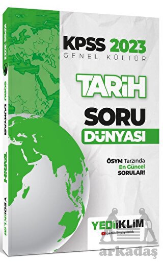 2023 KPSS Genel Kültür Tarih Soru Dünyası Yediiklim Yayınları