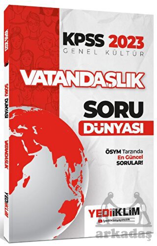 2023 KPSS Genel Kültür Vatandaşlık Soru Dünyası Yediiklim Yayınları