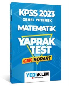 2023 KPSS Genel Yetenek Matematik Çek Kopart Yaprak Test