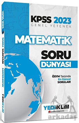 2023 KPSS Genel Yetenek Matematik Soru Dünyası Yediiklim Yayınları