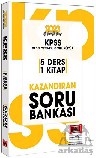 2023 KPSS GY-GK Tüm Dersler 5 Ders 1 Kitap Kazandıran Soru Bankası Yargı Yayınevi