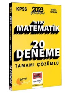 2023 KPSS Matematik Tamamı Çözümlü 20 Deneme