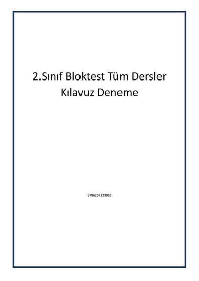 2.Sınıf Bloktest Tüm Dersler Kılavuz Deneme