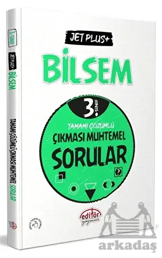 3. Sınıf Bilsem Jet Plus+ Tamamı Çözümlü Çıkması Muhtemel Sorular Editör Yayınevi