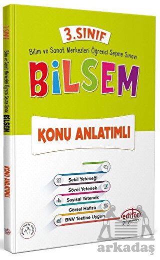 3. Sınıf Bilsem Konu Anlatım Kitabı Editör Yayınevi