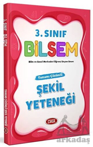 3. Sınıf Bilsem Tamamı Çözümlü Şekil Yeteneği Data Yayınları