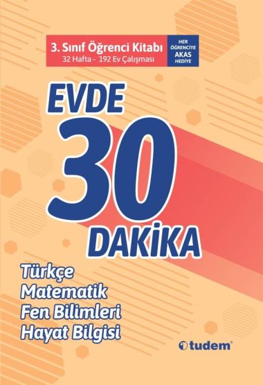 3.Sınıf Evde 30 Dakika Öğrenci Kitabı