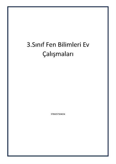 3.Sınıf Fen Bilimleri Ev Çalışmaları