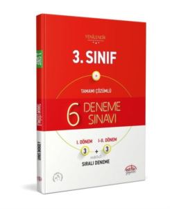 3.Sınıf Tamamı Çözümlü 6 Deneme Sınavı