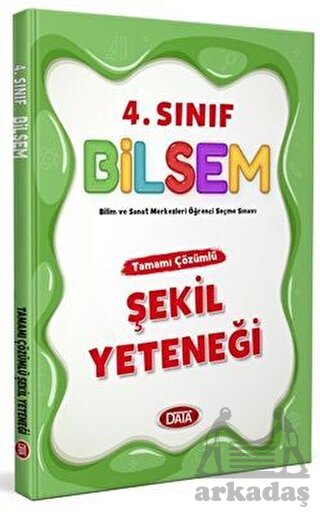 4. Sınıf Bilsem Tamamı Çözümlü Şekil Yeteneği Data Yayınları