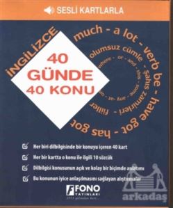 40 Günde 40 İngilizce Konu - Sesli Kartlarla