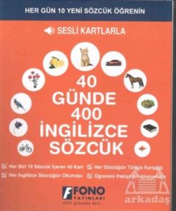 40 Günde 400 İngilizce Sözcük - Sesli Kartlarla