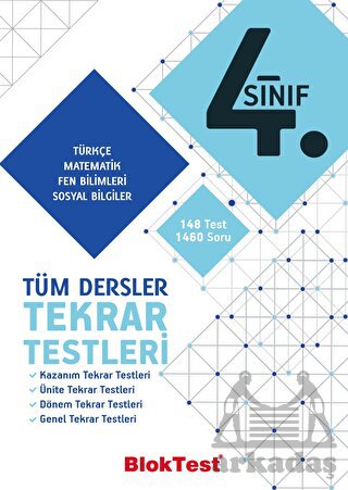 4.Sınıf Bloktest Tüm Dersler Tekrar Testleri