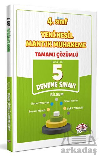 4.Sınıf Yeni Nesil Mantık Muhakeme Tamamı Çözümlü 5 Deneme Sınavı