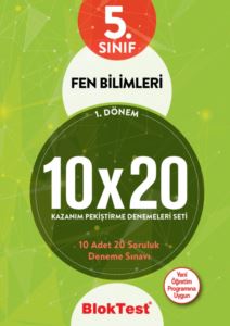 5. Sınıf Bloktest Fen Bilimleri 10X20 Kap Denemeleri 1. Dönem