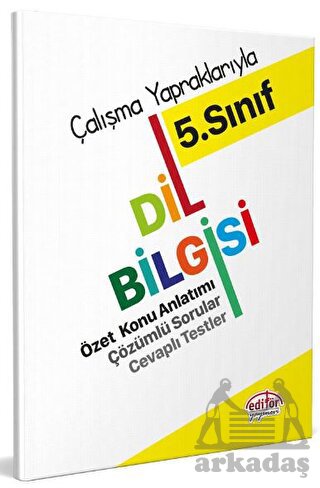 5. Sınıf Dil Bilgisi Editör Yayınevi