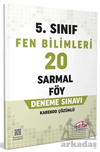 5. Sınıf Fen Bilimleri 20 Sarmal Föy Deneme Sınavı