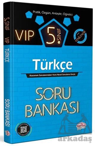 5. Sınıf VIP Türkçe Soru Bankası Editör Yayınevi