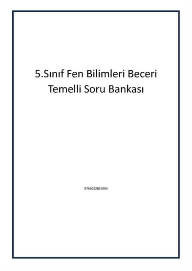 5.Sınıf Fen Bilimleri Beceri Temelli Soru Bankası