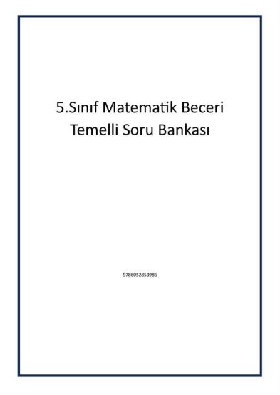 5.Sınıf Matematik Beceri Temelli Soru Bankası