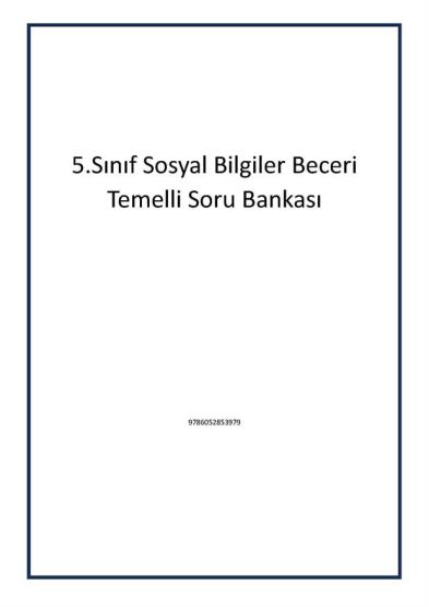 5.Sınıf Sosyal Bilgiler Beceri Temelli Soru Bankası