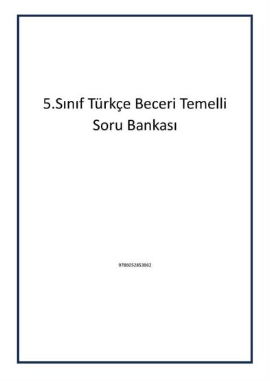 5.Sınıf Türkçe Beceri Temelli Soru Bankası