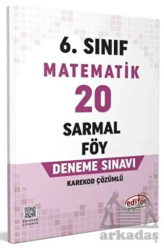 6. Sınıf Matematik 20 Sarmal Föy Deneme Sınavı