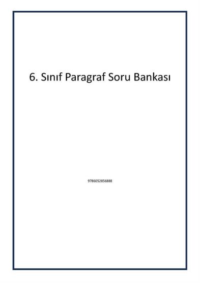 6. Sınıf Paragraf Soru Bankası