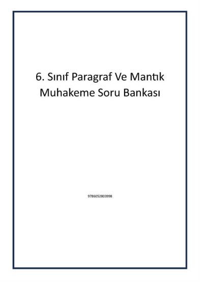 6. Sınıf Paragraf Ve Mantık Muhakeme Soru Bankası