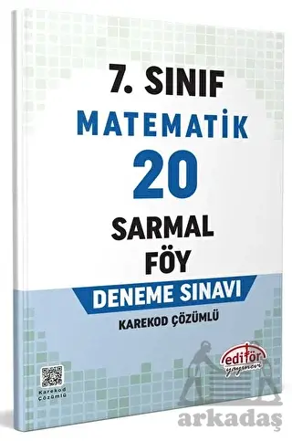 7. Sınıf Matematik 20 Sarmal Föy Deneme Sınavı