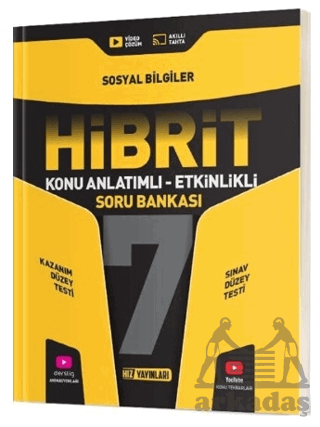 7. Sınıf Sosyal Bilgiler HİBRİT Konu Anlatımlı Etkinlikli Soru Bankası