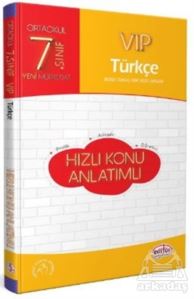 7. Sınıf VIP Türkçe Hızlı Konu Anlatımlı