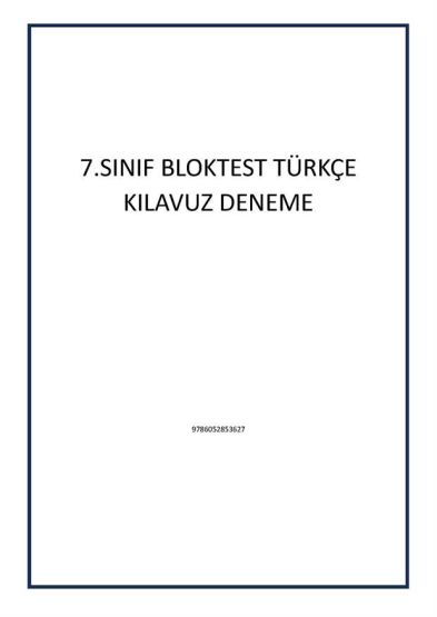 7.SINIF BLOKTEST TÜRKÇE KILAVUZ DENEME