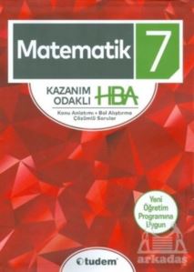 7.Sınıf Matematik Kazanım Odaklı Hba