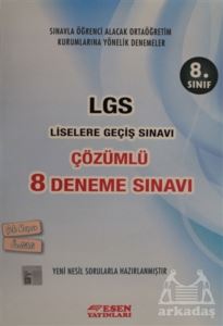 8. Sınıf LGS Çözümlü 8 Deneme Sınavı