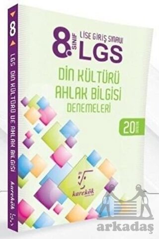 8. Sınıf LGS Din Kültürü Ahlak Bilgisi Denemeleri 20 Deneme